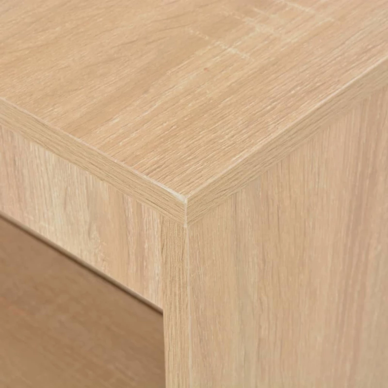 vidaXL Τραπέζι Μπαρ με Ράφια Χρώμα Δρυός 110 x 50 x 103 εκ.