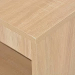vidaXL Τραπέζι Μπαρ με Ράφια Χρώμα Δρυός 110 x 50 x 103 εκ.