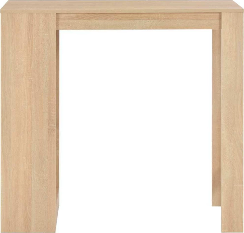 vidaXL Τραπέζι Μπαρ με Ράφια Χρώμα Δρυός 110 x 50 x 103 εκ.