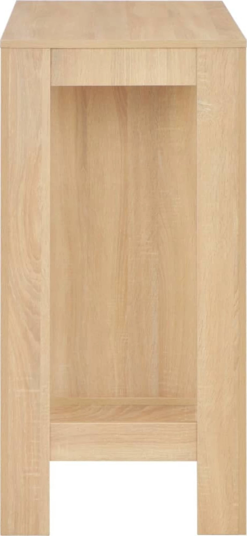 vidaXL Τραπέζι Μπαρ με Ράφια Χρώμα Δρυός 110 x 50 x 103 εκ.