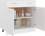 Επιδαπέδιο Ντουλάπι 80x46x81.5cm Λευκό
