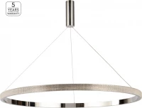 Home Lighting Amarylis Κρεμαστό Φωτιστικό Μοντέρνο LED με Κρύσταλλα Ασημί
