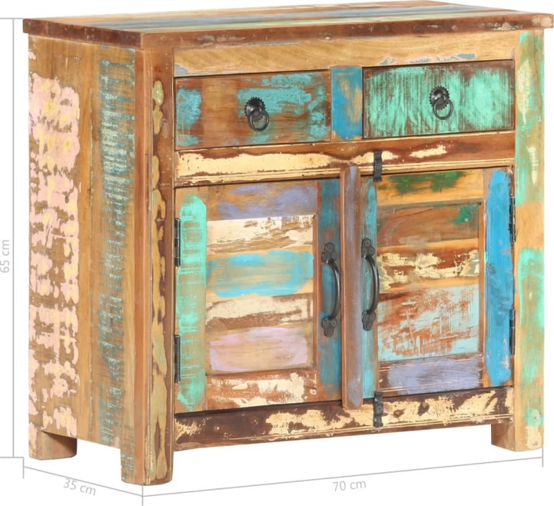 Μπουφές Ανακυκλωμένο Ξύλο 70x35x65cm