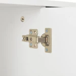 Μπουφές Ψηλός Γυαλιστερός Λευκός 71 x 35 x 76 εκ. Μοριοσανίδα
