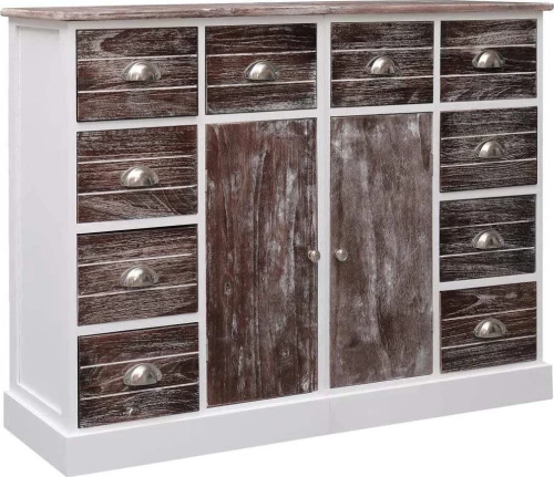 vidaXL Μπουφές με 10 Συρτάρια Καφέ 113 x 30 x 79 εκ. Ξύλινος