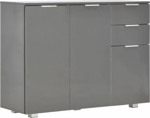 Μπουφές Γυαλιστερός Γκρι 107 x 35 x 76 εκ.