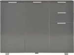 Μπουφές Γυαλιστερός Γκρι 107 x 35 x 76 εκ.