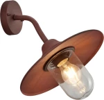 Trio Lighting Brenta Επιτοίχιο Εξωτερικό Φωτιστικό Καφέ 201760124