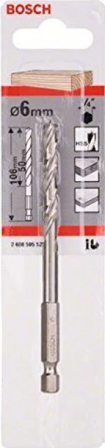 Bosch Τρυπάνι Ξύλου 6mm 2608595522 1τμχ