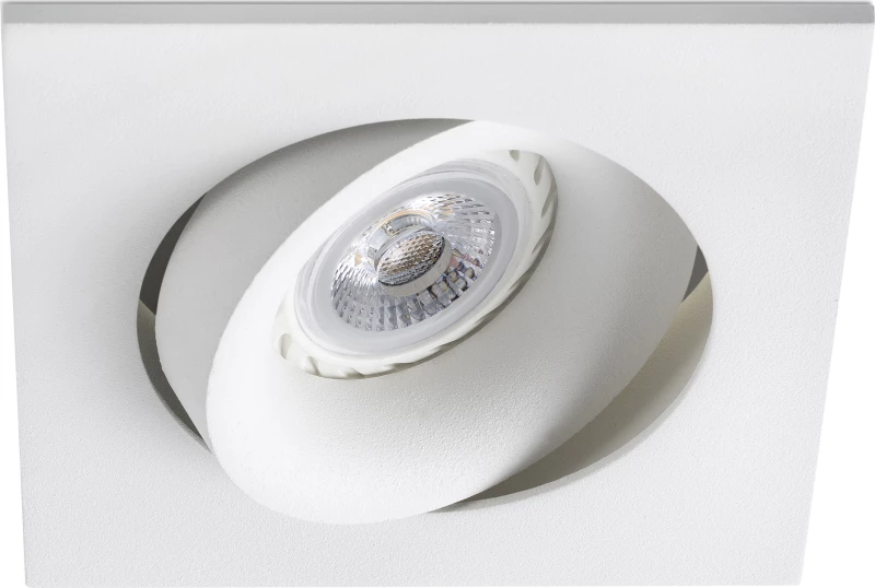 Faro Barcelona Μεταλλικό Σποτ Χωνευτό GU10 Argon 11.5x11.5cm Λευκό
