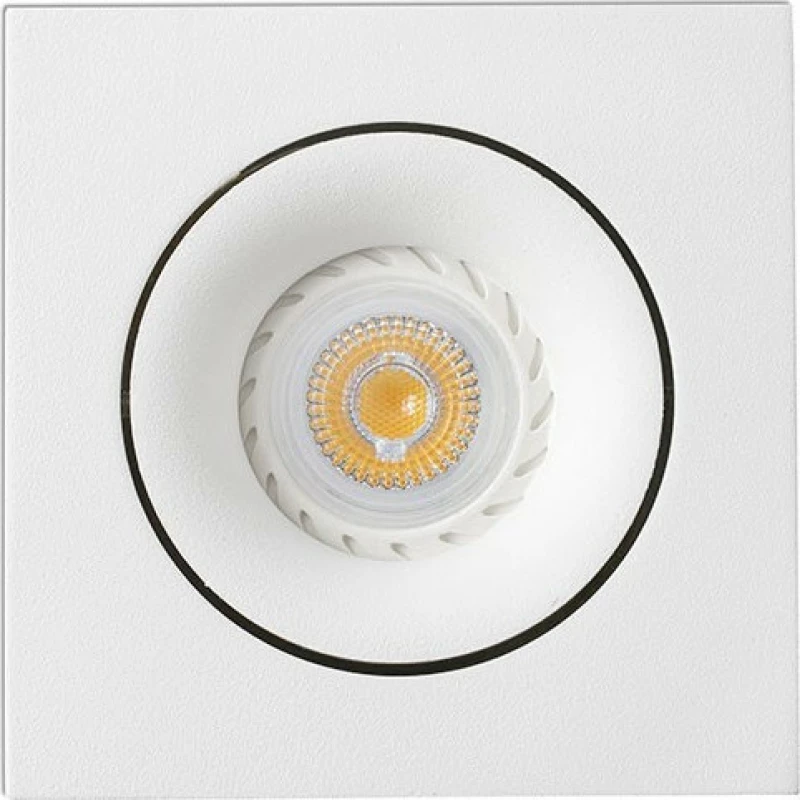 Faro Barcelona Μεταλλικό Σποτ Χωνευτό GU10 Argon 11.5x11.5cm Λευκό