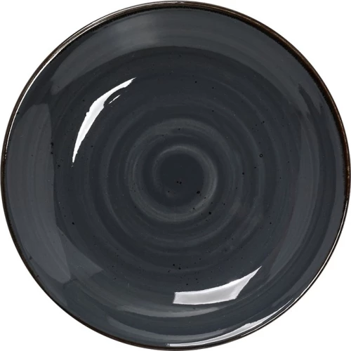 Espiel Terra Πιάτο Βαθύ από Πορσελάνη Γκρι με Διάμετρο 25.5cm 6τμχ