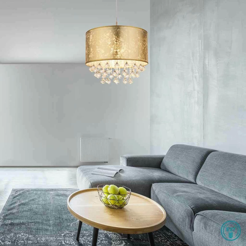 Globo Lighting Πολυέλαιος με Καπέλα Χρυσός 15187H3