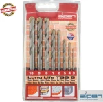 Alpen Drills Σετ Τρυπάνια Μπετού Long Life 3-10mm 8τμχ
