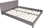 Wilton Cappucino Κρεβάτι Διπλό Δερματίνη / Με Τάβλες 150x200cm