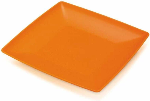 Viosarp Πιάτο Ρηχό Πλαστικό Πορτοκαλί 24x24cm