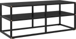 Έπιπλο Τηλεόρασης Μαύρο Γυαλί 100x40x40cm