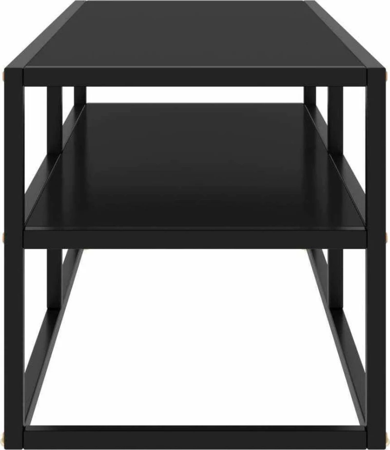 Έπιπλο Τηλεόρασης Μαύρο Γυαλί 100x40x40cm