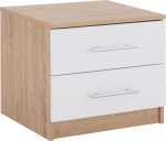Κομοδινο Μελαμινης Hm2220.06 Sonama - Λευκο 48X40,5X41,5 Εκ.