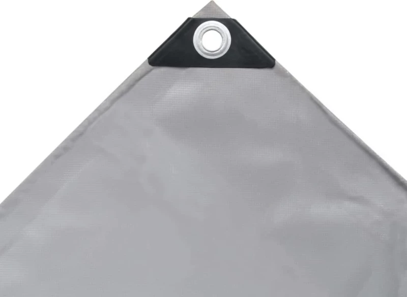 vidaXL Μουσαμάς 650gr/m² Γκρι 4x6m 43815
