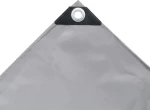 vidaXL Μουσαμάς 650gr/m² Γκρι 4x6m 43815