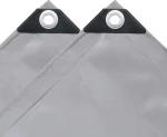 vidaXL Μουσαμάς 650gr/m² Γκρι 4x6m 43815
