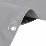 vidaXL Μουσαμάς 650gr/m² Γκρι 4x8m 43817