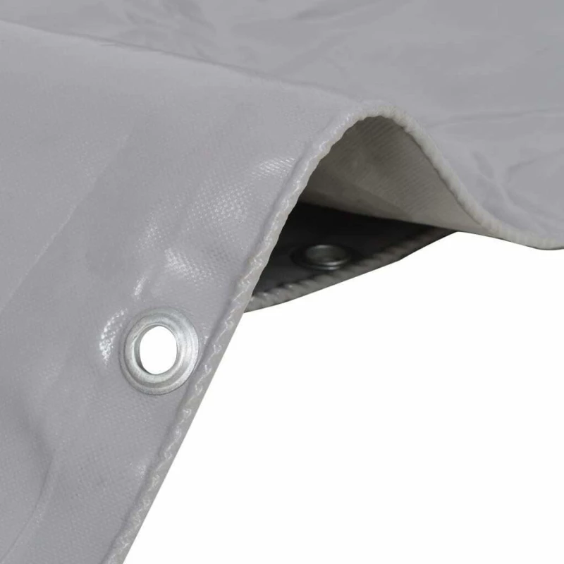 vidaXL Μουσαμάς 650gr/m² Γκρι 5x6m 144892