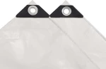vidaXL Μουσαμάς 650gr/m² Λευκός 4x5m 43844