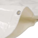 vidaXL Μουσαμάς 650gr/m² Λευκός 4x5m 43844