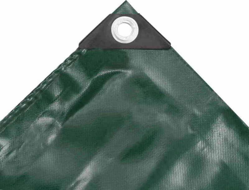 vidaXL Μουσαμάς 650gr/m² Πράσινος 3x6m 43822