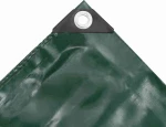 vidaXL Μουσαμάς 650gr/m² Πράσινος 4x5m 43824