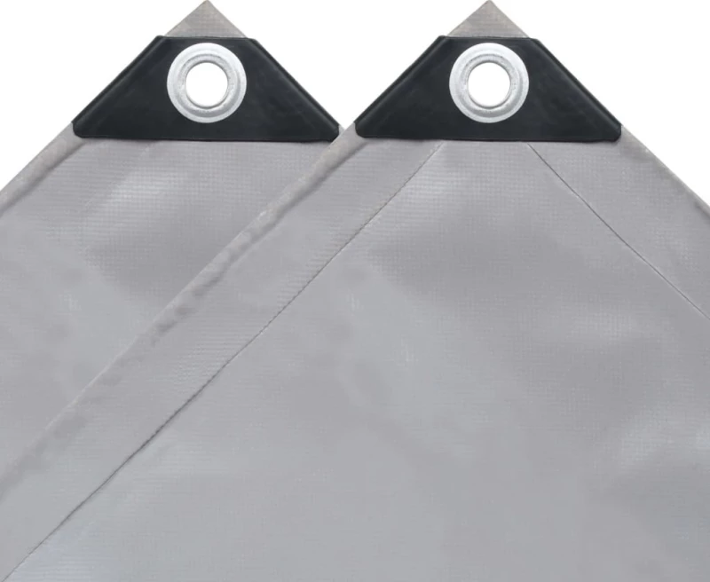vidaXL Μουσαμάς 650gr/m² Γκρι 3.5x5m 144891