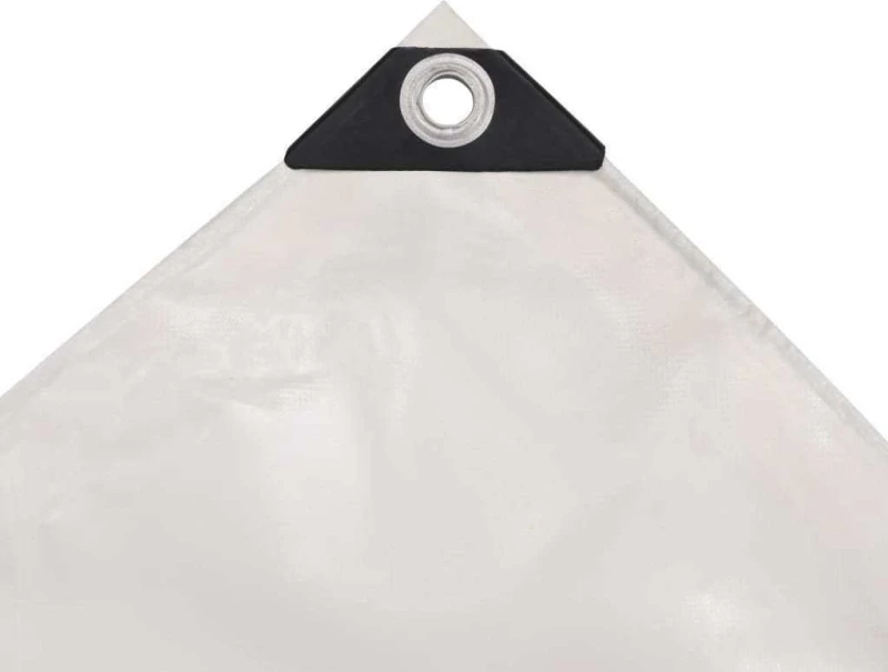 vidaXL Μουσαμάς 650gr/m² Λευκός 3x5m 43841