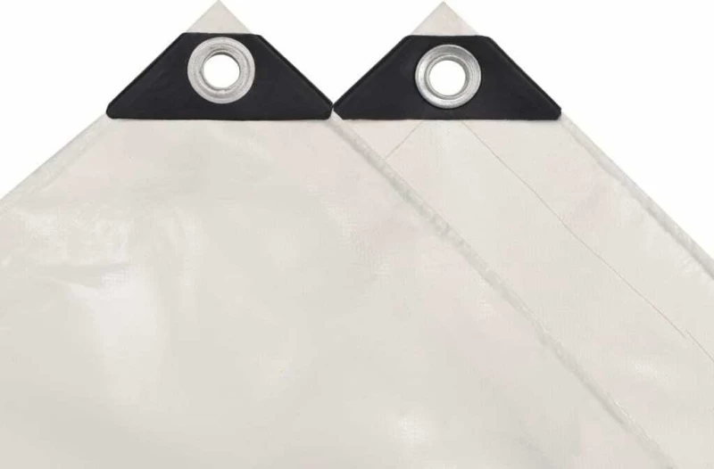 vidaXL Μουσαμάς 650gr/m² Λευκός 1.5x6m 144908