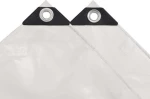 vidaXL Μουσαμάς 650gr/m² Λευκός 3x4m 43840