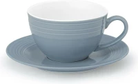 Cryspo Trio Jasper Σετ Φλυτζάνια Tσαγιού από Πορσελάνη Blue 220ml 6τμχ
