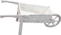 Marhome Ξύλινο Καρότσι Λευκό 128x47x50cm