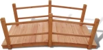 vidaXL Γέφυρα Κήπου 140x60x56cm