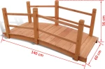 vidaXL Γέφυρα Κήπου 140x60x56cm