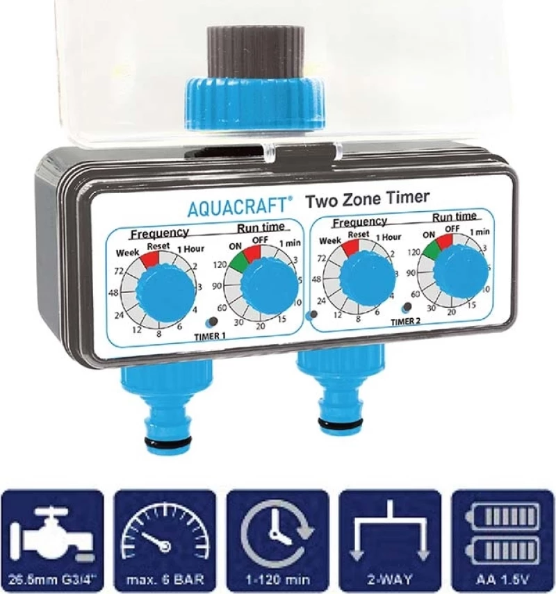 Aquacraft 290160 Προγραμματιστής Ποτίσματος 2 Στάσεων