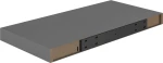 Ράφι Τοίχου S/4 Γυαλιστερό Γκρι 50x23x3.8cm