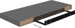 Ράφι Τοίχου Γυαλιστερό Γκρι 60x23.5x3.8cm