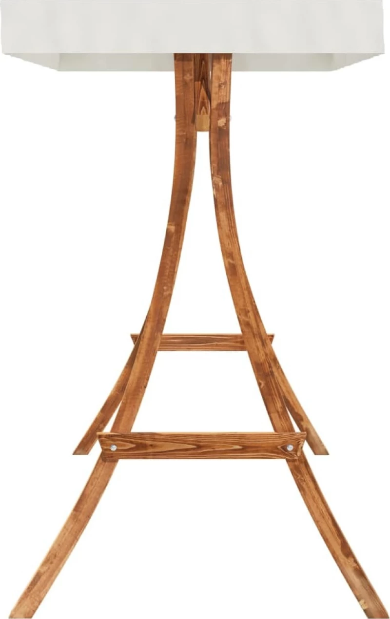 vidaXL Σκελετός Επίπλου Teak - Κρεμ 175x101x161.5cm