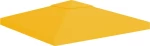 vidaXL Κάλυμμα για Κιόσκι 2 Επιπέδων Κίτρινο 3x3m 310gr/m² 312073