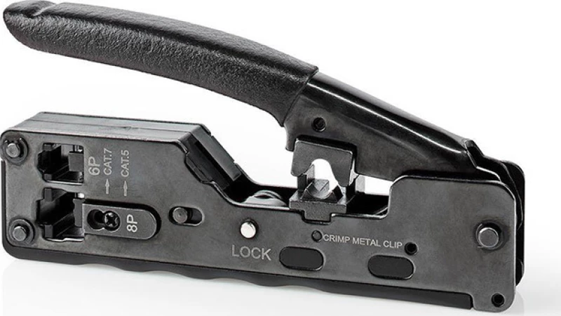 Nedis CCGG89505BK Πρέσα Ακροδεκτών για CAT5/6/7 RJ45