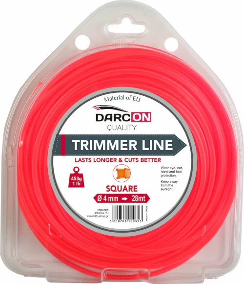 Μεσινέζα Τετράγωνη 4mm-28m Darcon - 100353