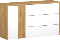 Avanti Μπουφές Χρυσός Δρυς - Λευκό 139.4x41.5x82.5cm