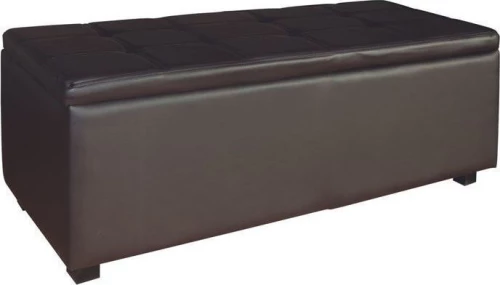 Ταμπουρέ Denise με Αποθηκευτικό Χώρο Σκούρο Καφέ 113x43x45cm