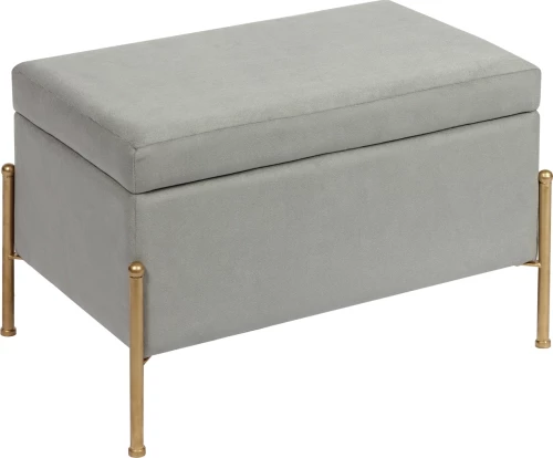 Σκαμπό Σαλονιού Ray Χρυσό / Γκρι 60x40x40cm